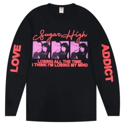 DERO Arcade Sugar High Black Long Sleeve T-Shirt New Merch