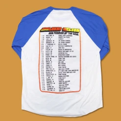 Lukas Nelson & Promise Of The Real 2019 Tour Bus Ship Blue Raglan T-Shirt New Merch