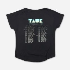TAUK New Merch Montage Tour Women's Black T-Shirt 5 TAUK New Merch Montage Tour Women's Black T-Shirt