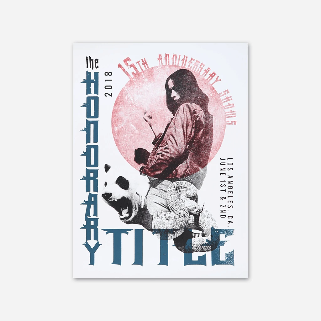 The Honorary Title 15th Anniversary Limited Edition Show Posters 2 The Honorary Title 15th Anniversary Limited Edition Show Posters