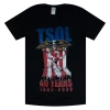 T.S.O.L. 40 Years Flag Black T-Shirt