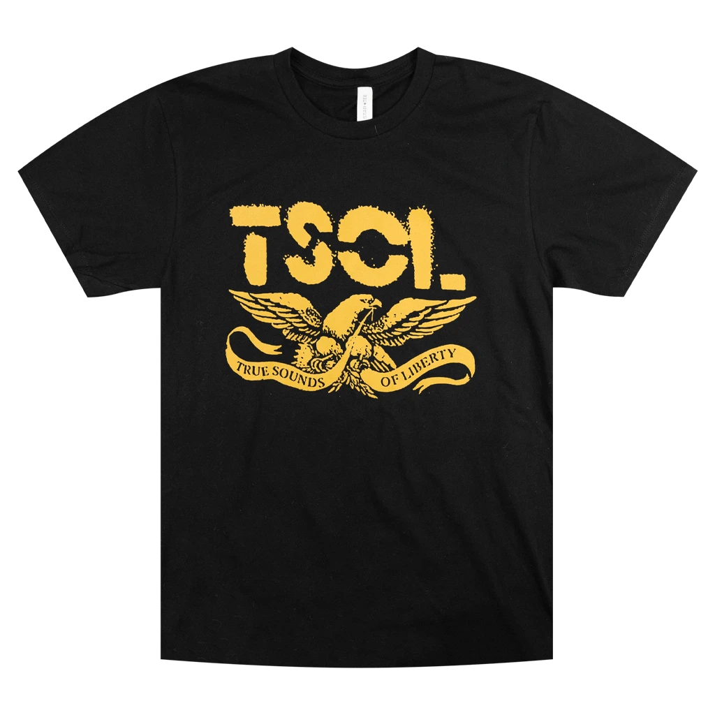 T.S.O.L. Yellow Eagle Black T-Shirt 1 T.S.O.L. Yellow Eagle Black T-Shirt