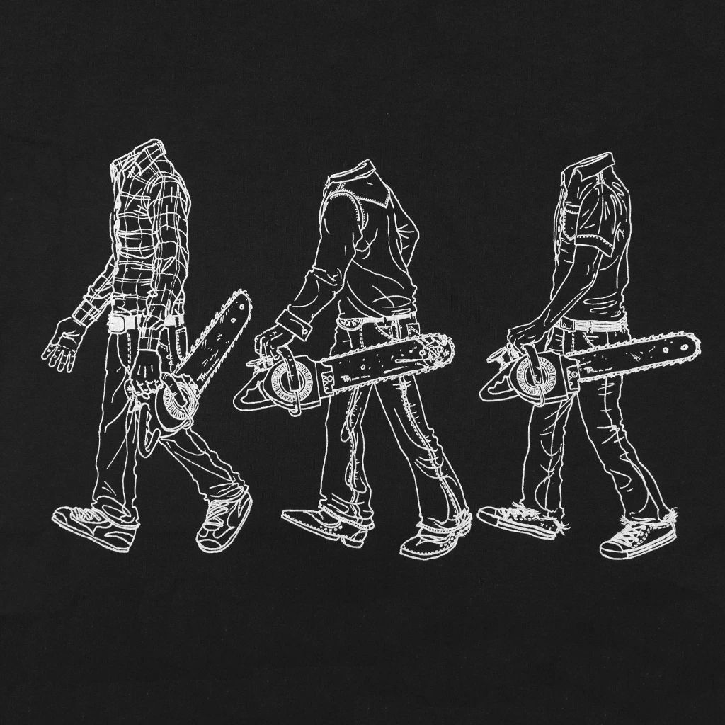 Tera Melos New Merch Chainsaw Black T-Shirt 2 Tera Melos New Merch Chainsaw Black T-Shirt