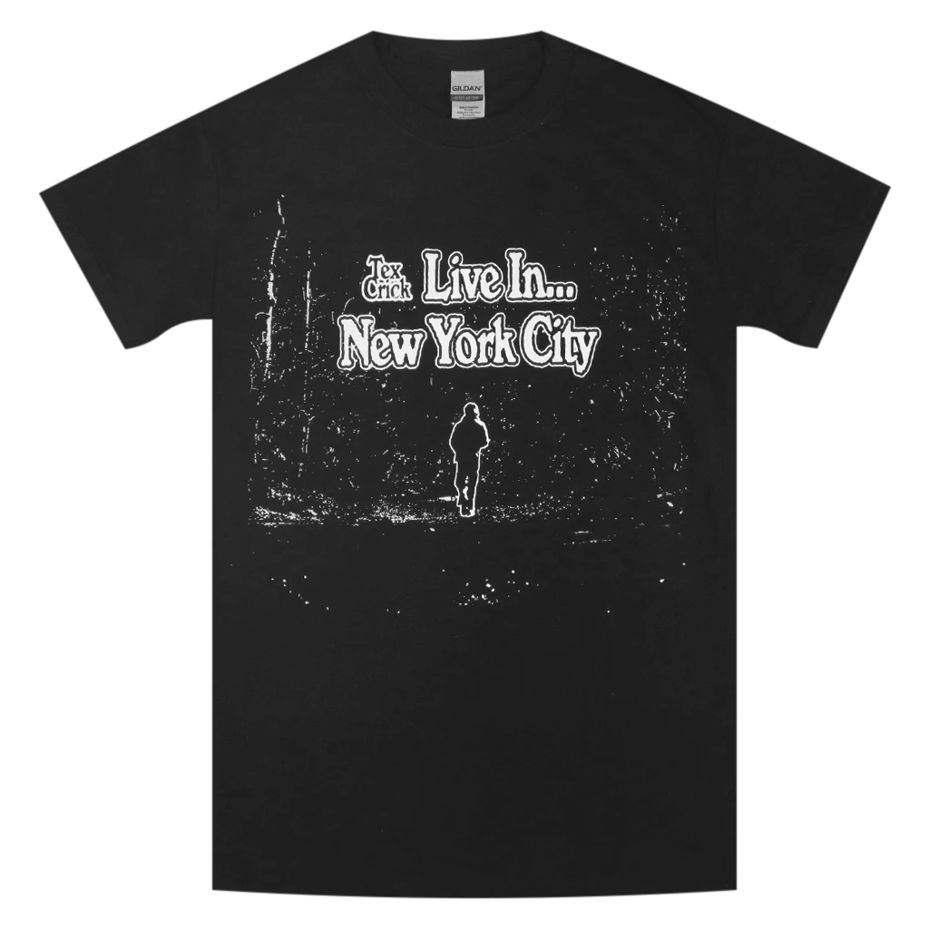 Tex Crick Live In... NYC Black T-Shirt 1 Tex Crick Live In... NYC Black T-Shirt