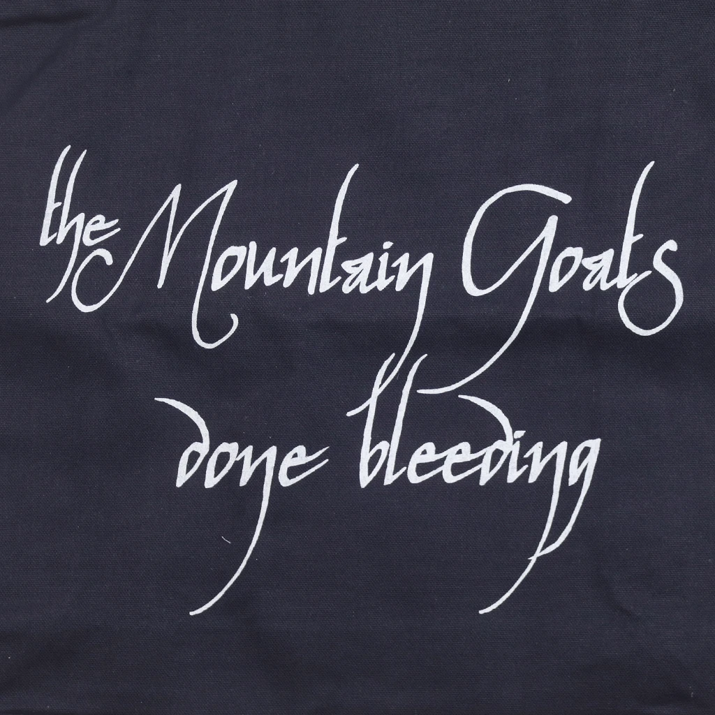 The Mountain Goats New Merch Done Bleeding Navy Tote 2 The Mountain Goats New Merch Done Bleeding Navy Tote