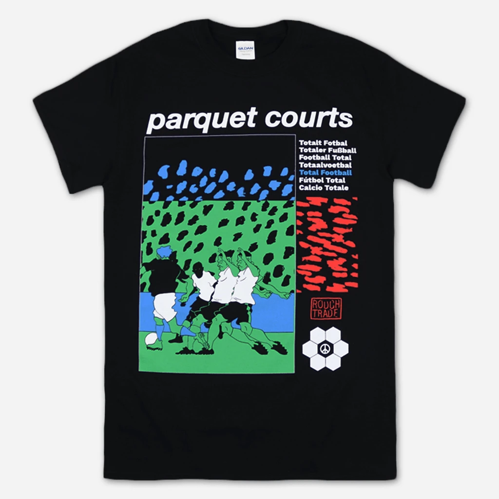 Parquet Courts New Merch Total Football Black T-Shirt 1 Parquet Courts New Merch Total Football Black T-Shirt