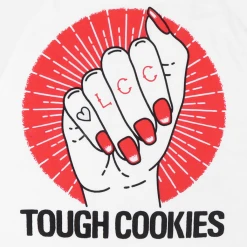 Low Cut Connie Tough Cookies 3/4 Sleeve Baseball T-Shirt New Merch