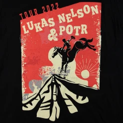 Lukas Nelson & Promise Of The Real Bronco 2022 Spring Tour T-Shirt