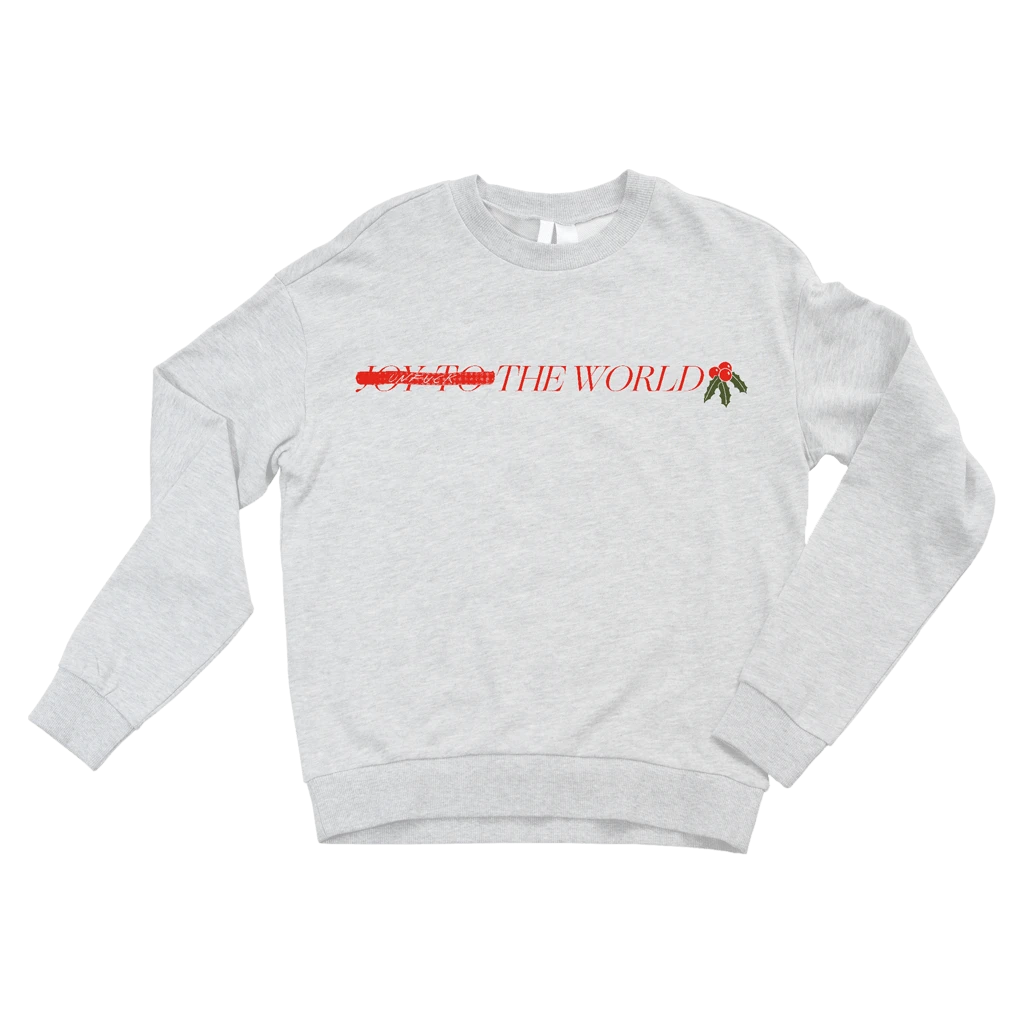 Angel Olsen UNFUCKTHEWORLD Holiday Heather Grey Sweatshirt New Merch 1 Angel Olsen UNFUCKTHEWORLD Holiday Heather Grey Sweatshirt New Merch