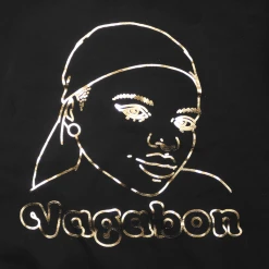 Vagabon New Merch Portrait Black Pullover Hoodie