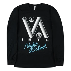 Neon Indian New Merch Vega Intl. Black Long Sleeve T-Shirt