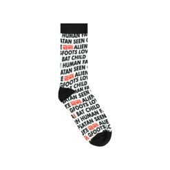 Weekly World News New Merch Bat Boy Headline Socks