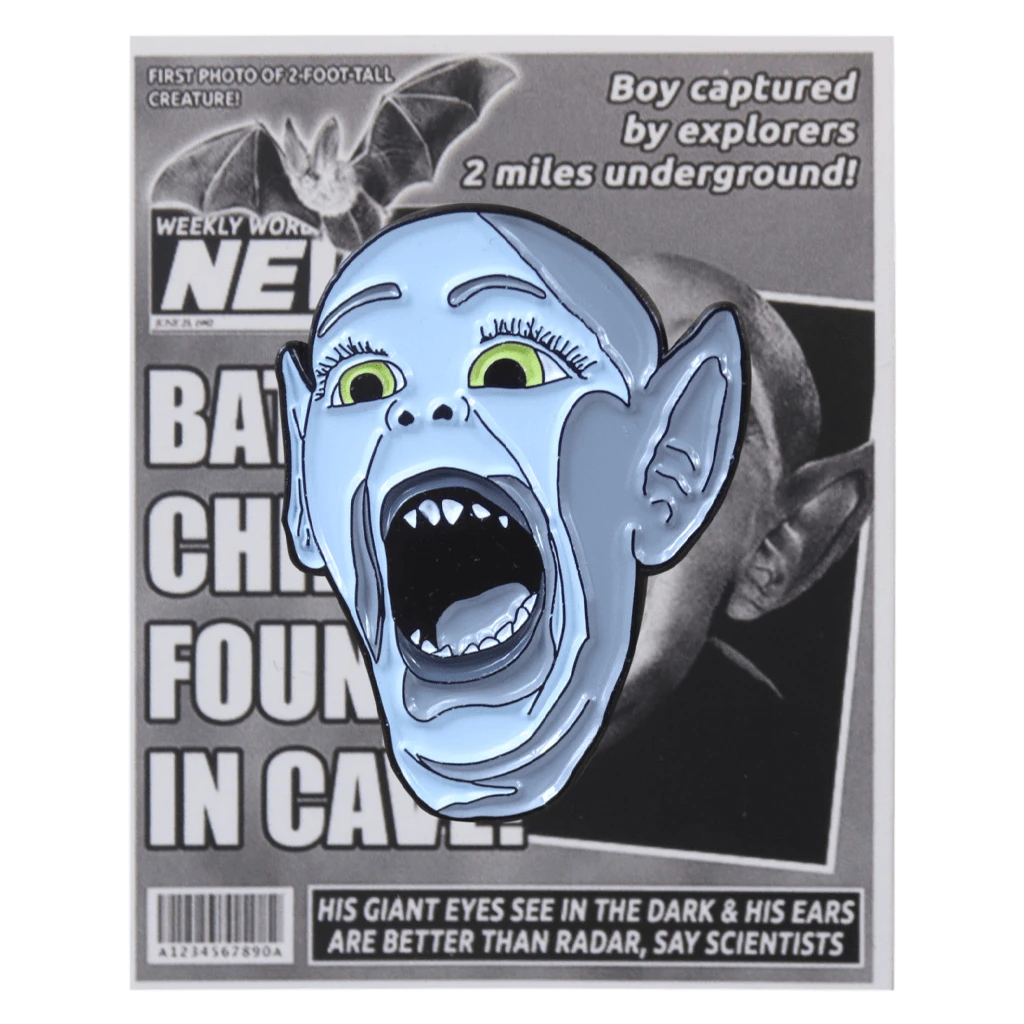 Weekly World News Bat Boy Enamel Pin 1 Weekly World News Bat Boy Enamel Pin