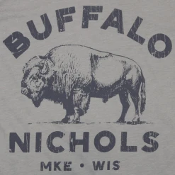 Buffalo Nichols New Merch Made In Wisconsin Heather Stone T-Shirt