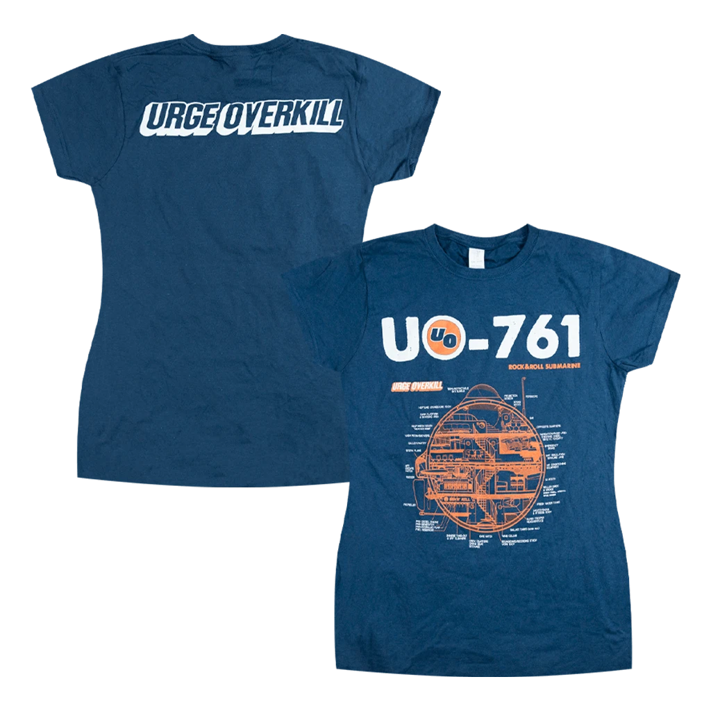 The Urge Overkill Store Rock & Roll Submarine Navy Women's T-Shirt New Merch 1 The Urge Overkill Store Rock & Roll Submarine Navy Women's T-Shirt New Merch