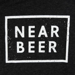 NEAR BEER Wordmark Logo Tri-Blend Black T-Shirt