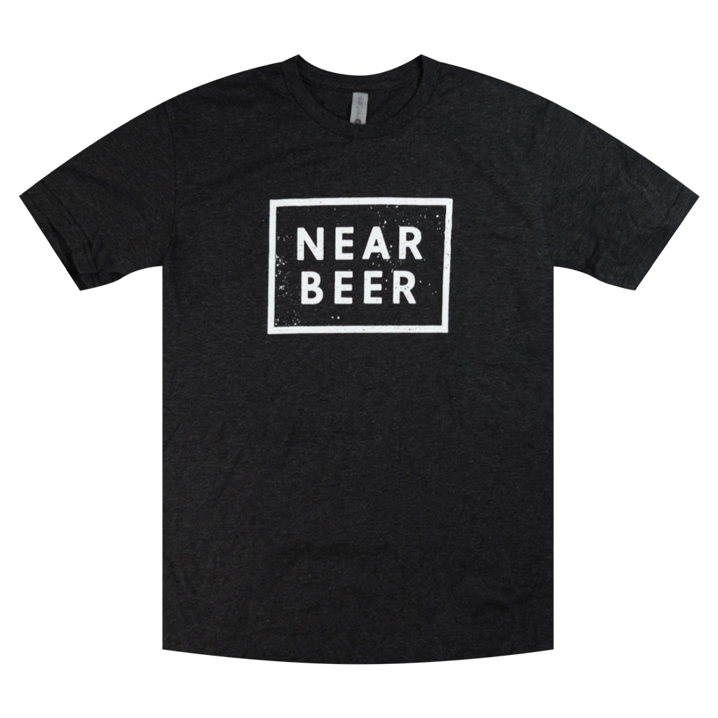 NEAR BEER Wordmark Logo Tri-Blend Black T-Shirt 1 NEAR BEER Wordmark Logo Tri-Blend Black T-Shirt
