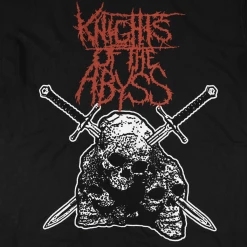 Knights Of The Abyss New Merch Skull Stab Black T-Shirt