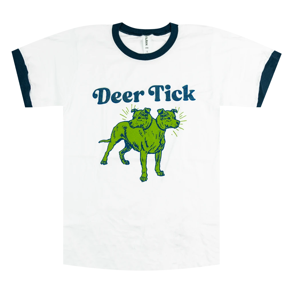 Deer Tick Two Headed Dog Ringer T-Shirt 1 Deer Tick Two Headed Dog Ringer T-Shirt