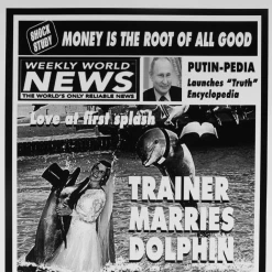 Weekly World News Trainer Marries Dolphin Poster New Merch