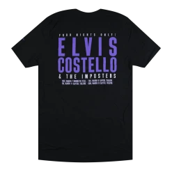 Elvis Costello New Merch Four Nights Only Tour T-Shirt
