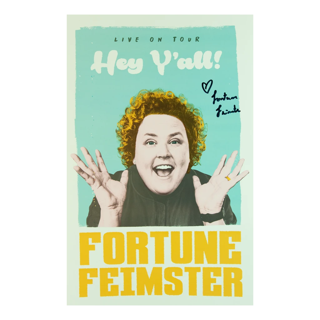 Fortune Feimster New Merch Hey Y'all Signed Poster 1 Fortune Feimster New Merch Hey Y'all Signed Poster