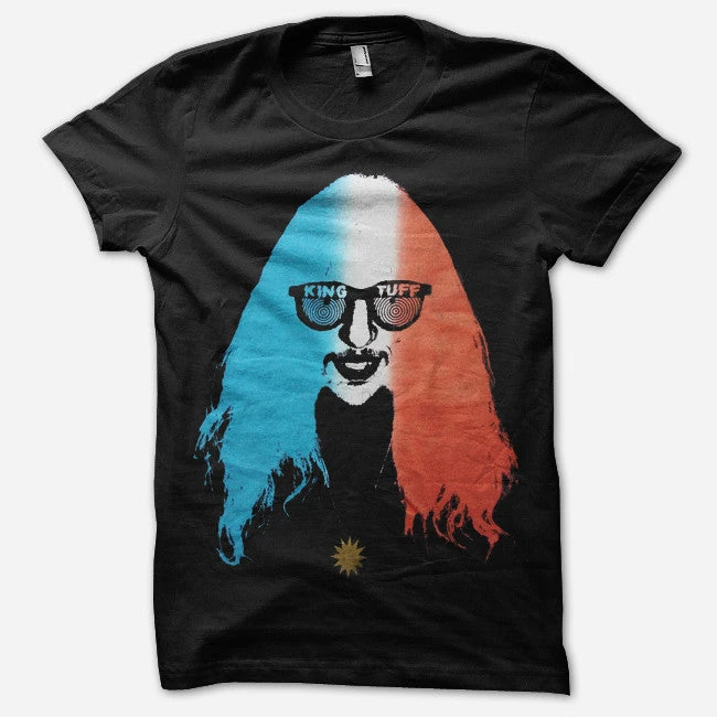 King Tuff New Merch Red White Blue Face Black T-Shirt 1 King Tuff New Merch Red White Blue Face Black T-Shirt