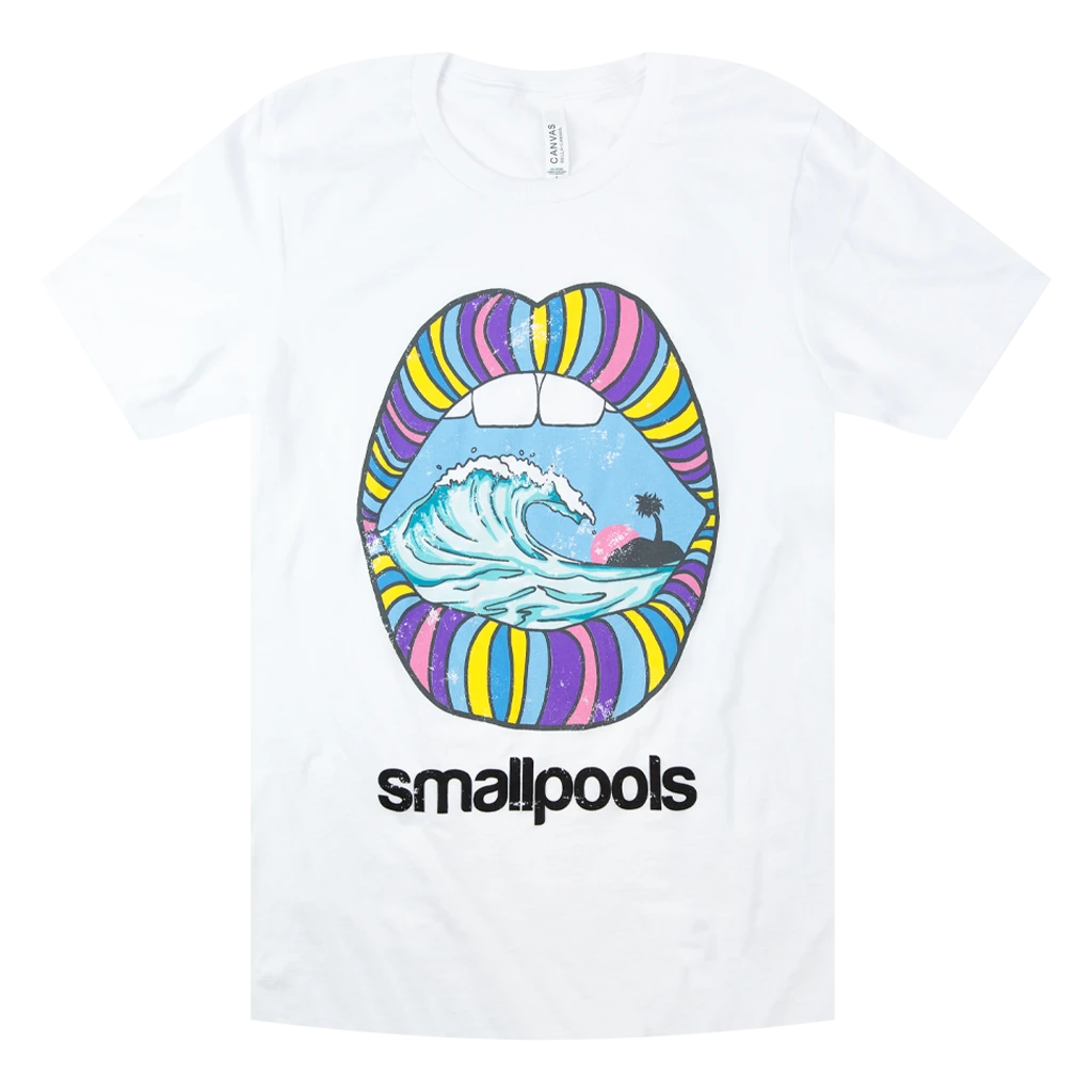 Smallpools Mouth White T-Shirt 1 Smallpools Mouth White T-Shirt