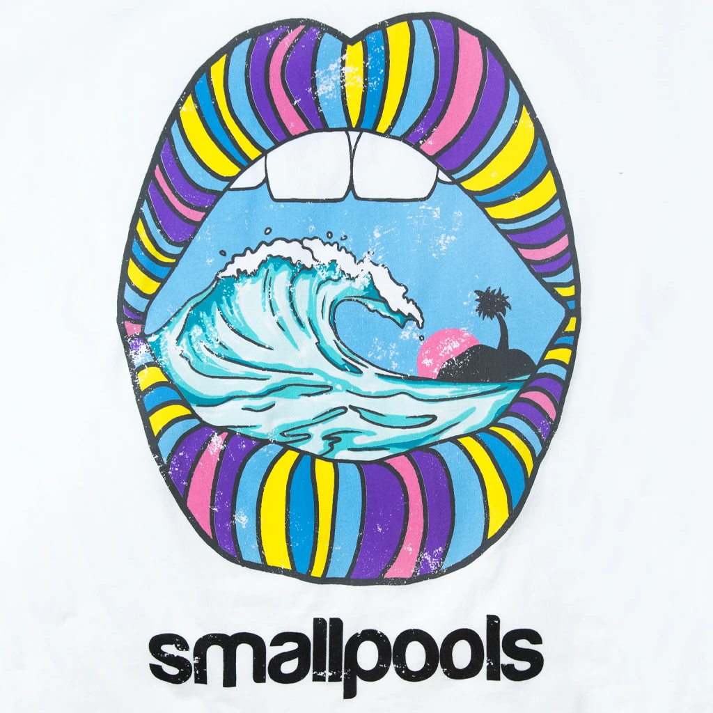 Smallpools Mouth White T-Shirt 2 Smallpools Mouth White T-Shirt
