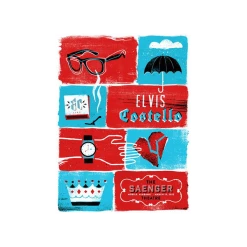 Elvis Costello The Saenger Theatre 2015 Poster New Merch