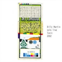 Billy Martin Solo Live Tonic 2002 CD New Merch