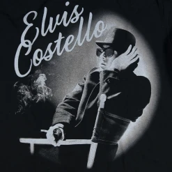 Elvis Costello In Moving Pictures/ Solo Black T-Shirt New Merch