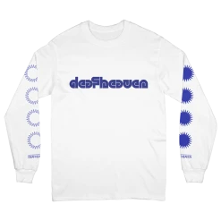 Deafheaven New Merch Waveform White Long Sleeve T-shirt