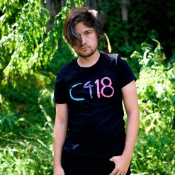 C418 Logo Black T-Shirt New Merch