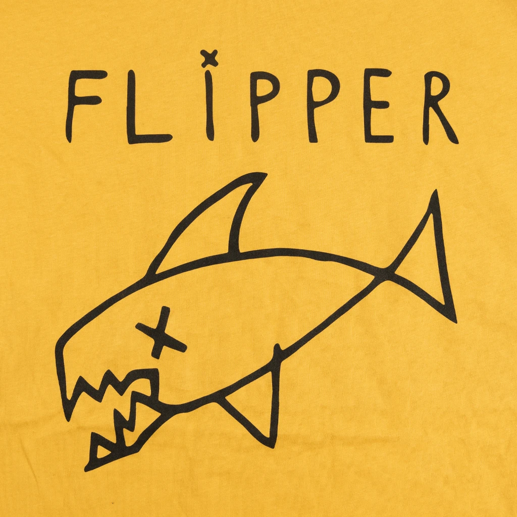 Flipper Classic Long Fish Mustard Yellow T-Shirt 2 Flipper Classic Long Fish Mustard Yellow T-Shirt