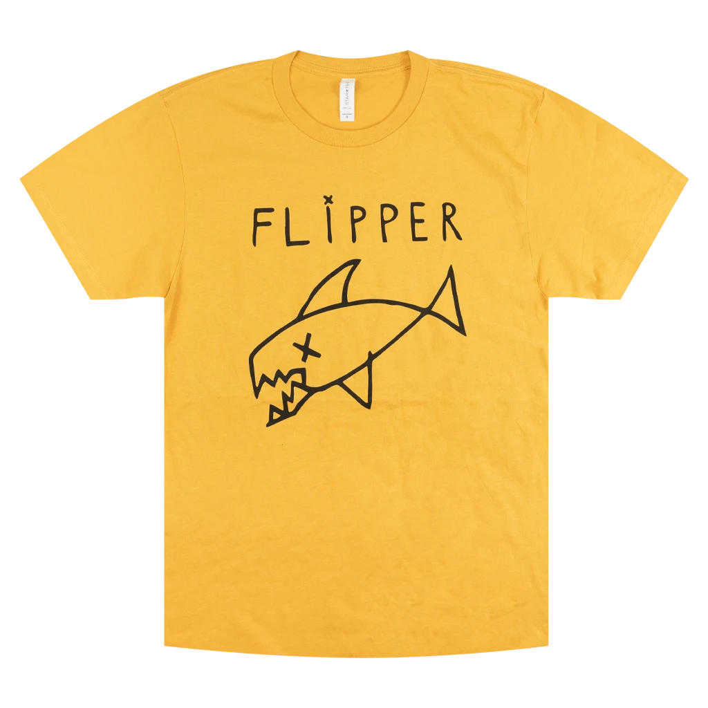 Flipper Classic Long Fish Mustard Yellow T-Shirt 1 Flipper Classic Long Fish Mustard Yellow T-Shirt